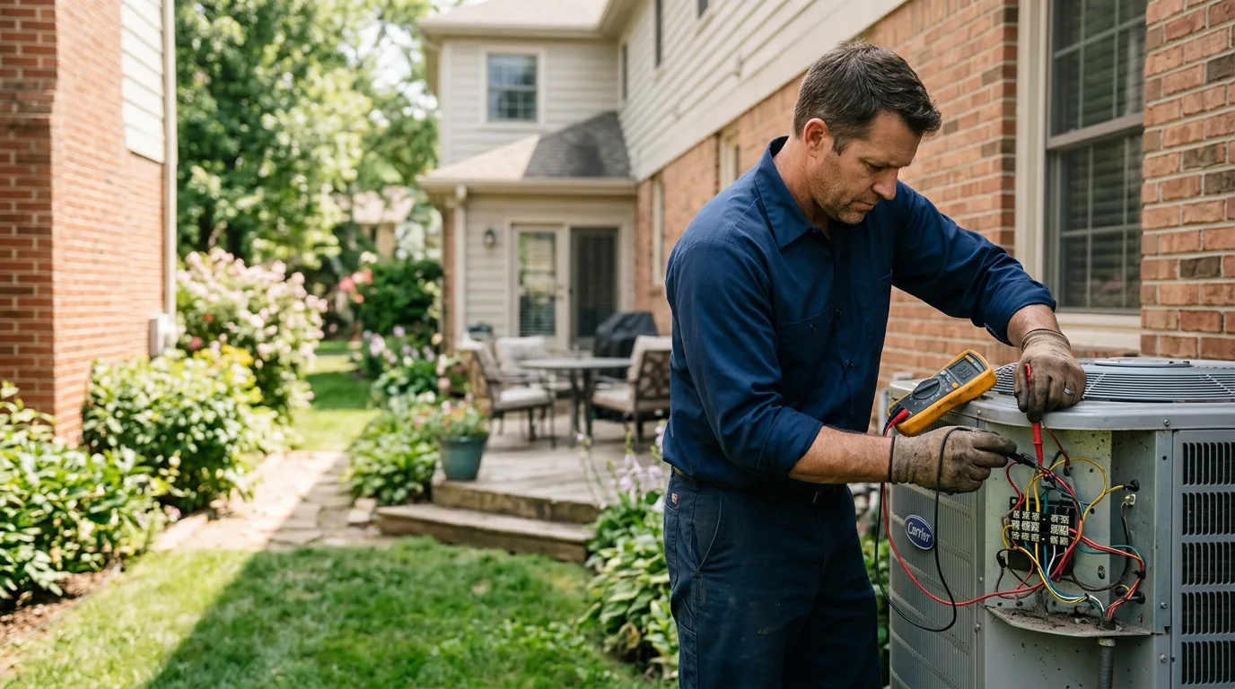 HVAC technician working near Anthony, KS